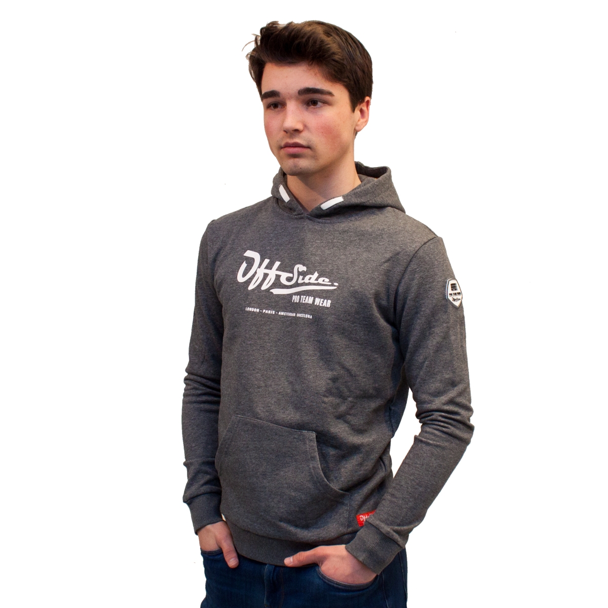 Midfield .. Hoodie Slim Fit Gray w/print